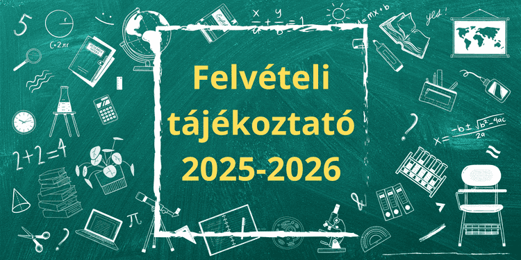 Rendkívüli felvételi tájékoztató