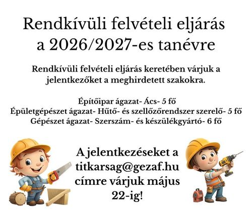 Rendkívüli felvételi eljárás